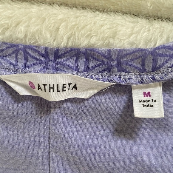 Athleta Vyasa Sleeveless Layered knee Length Scoopneck  Flower Dress Sz: Medium - Picture 9 of 11